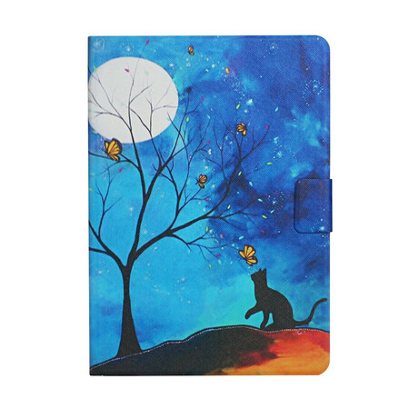 Samsung Galaxy Tab S6 Hülle Baum mit Mond und Sonne