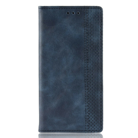 Flip Cover Huawei Y5p Vintage-Leder-Effekt Stilisiert