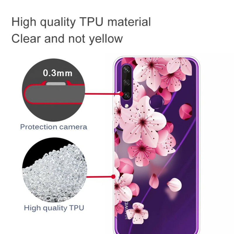 Huawei Y6p Blumen Premium Cover