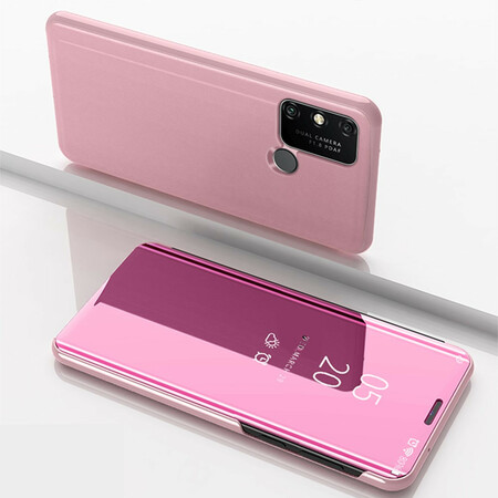View Cover Huawei Y6p Spiegel und Leder-Effekt