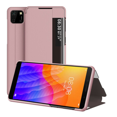 View Cover Huawei Y5p Kunstleder Texturiert