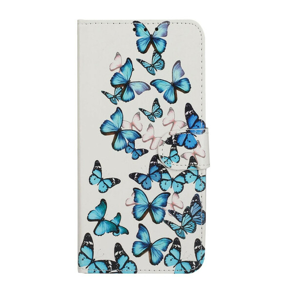 Flip Cover Huawei Y6p Myriade von Schmetterlingen