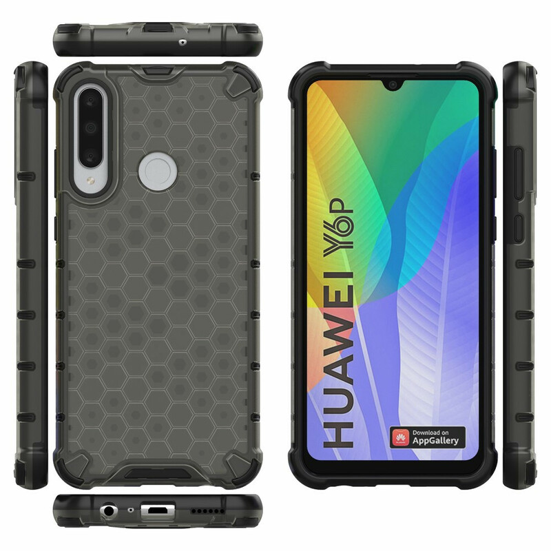 Huawei Y6p Cover Wabenmuster