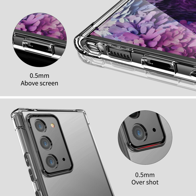 Samsung Galaxy Note 20 Hülle Transparent LEEU Schutzkissen
