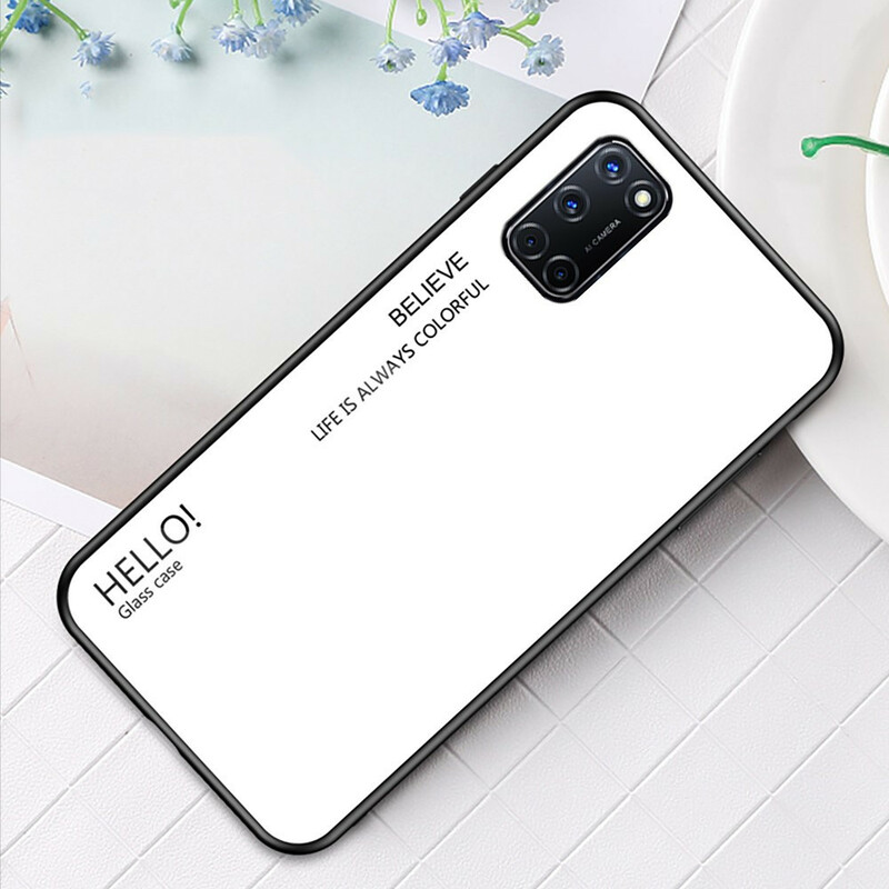 Oppo A72 Panzerglas Cover Hello