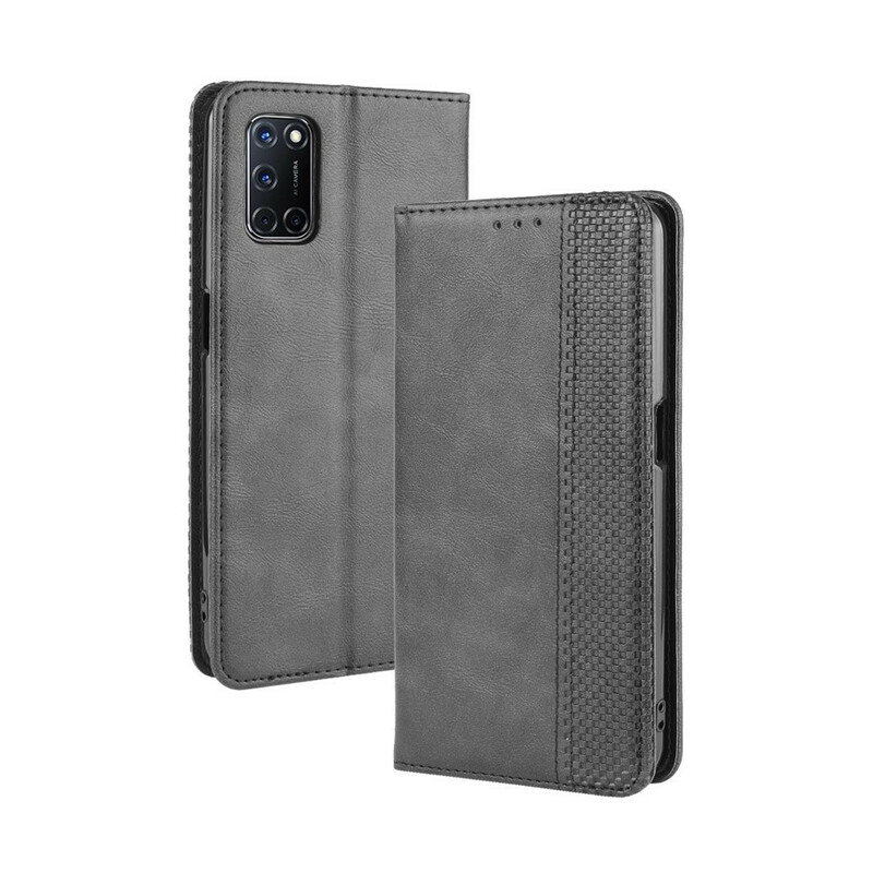 Flip Cover Oppo A72 Vintage Styled Leather Effect