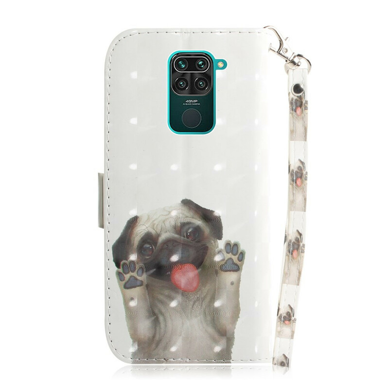 Xiaomi Redmi Note 9 Love My Dog Tasche mit Lanyard