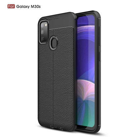 Samsung Galaxy M21 Lederoptik Litchi Double Line Hülle