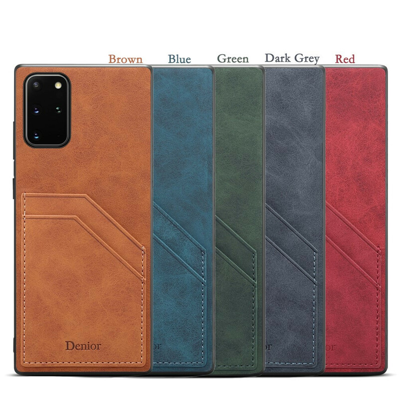 Cover Samsung Galaxy Note 20 Kartenhalter Doppelte Schlitze Denior