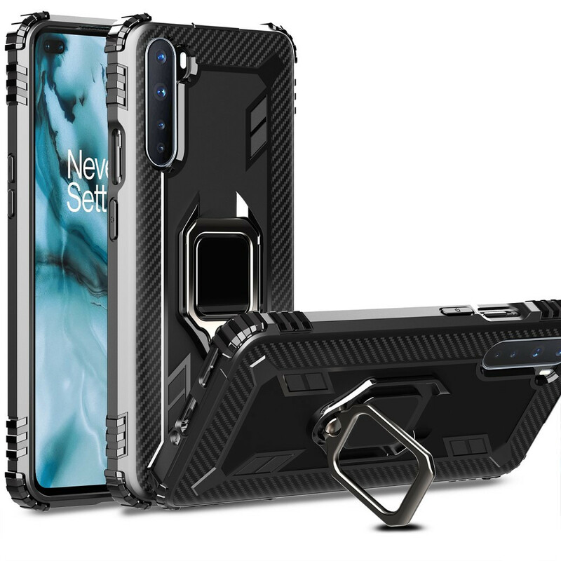 OnePlus Nord Ring und Kohlefaser Cover