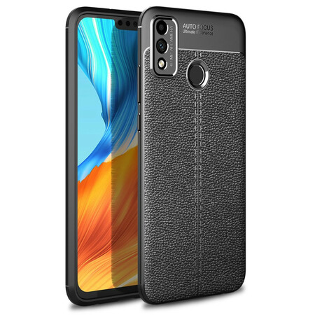 Cover Honor 9X Lite Litschi-Leder-Effekt Double Line