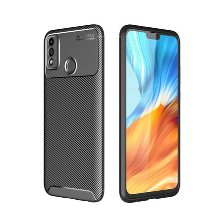 Schutzhülle Honor 9X Lite Flexible Kohlefaser Textur