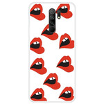 Xiaomi Redmi 9 Cover Pulsierende Lippen