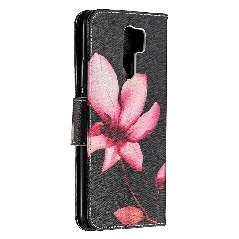 Xiaomi Redmi 9 Blume Rosa Tasche