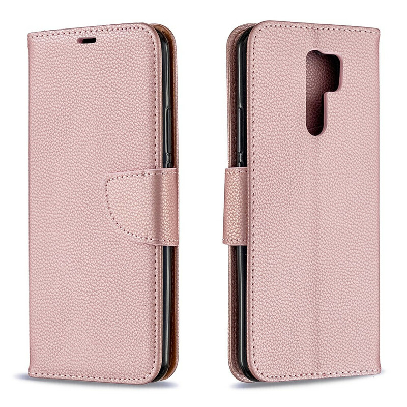 Xiaomi Redmi 9 Litschi Tasche Oblique Klappe