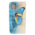 iPhone 12 Hülle Schmetterling Bunt