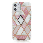 iPhone Cover 12 Marmor Geometrie Farbig 2