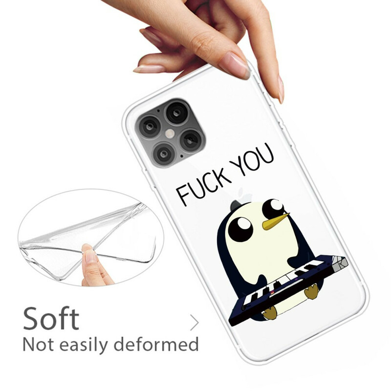 iPhone 12 Cover Pinguin Fuck You