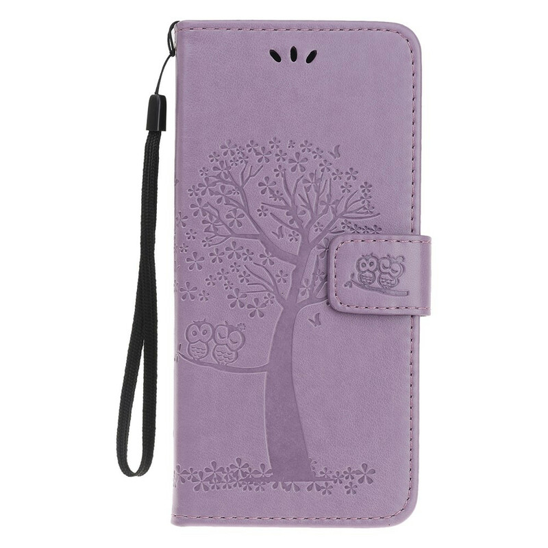 iPhone 12 Hülle Baum und Eulen mit Riemen iPhone 12 Hülle Baum und Eulen mit Riemen