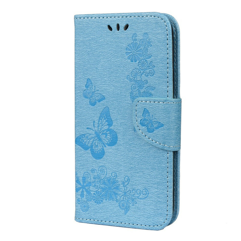 iPhone-Hülle 12 Splendid Schmetterlinge mit Riemen