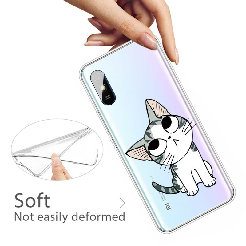 Xiaomi Redmi 9A Cover Schau dir die Katzen an
