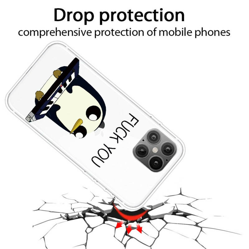 iPhone 12 Pro Max Cover Pinguin Fuck You