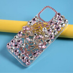 iPhone 12 Pro Max Silikon- und Strass-Cover