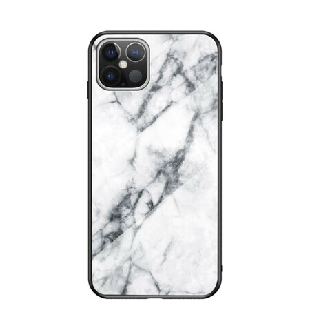 iPhone 12 Pro Max Cover Gehärtetes Glas Marble Colors