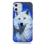 iPhone 12 Max / 12 Pro Serie Wolf Cover Fluoreszierend