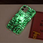iPhone 12 Max / 12 Pro Cover Leopard Fluoreszierend