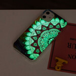 iPhone 12 Max / 12 Pro Cover Mandala Farbig Fluoreszierend