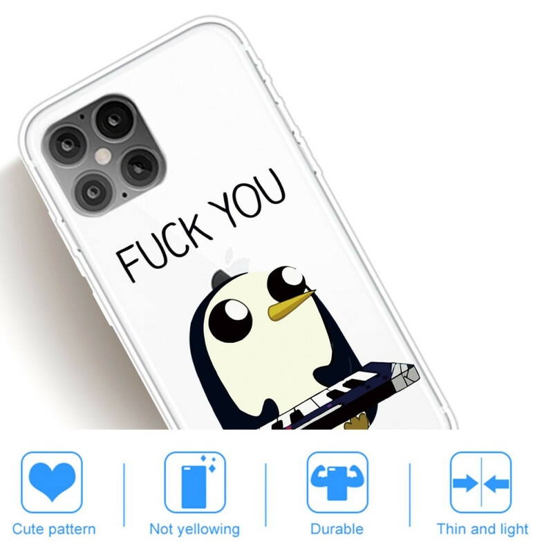 iPhone 12 Max / 12 Pro Cover Pinguin Fuck You