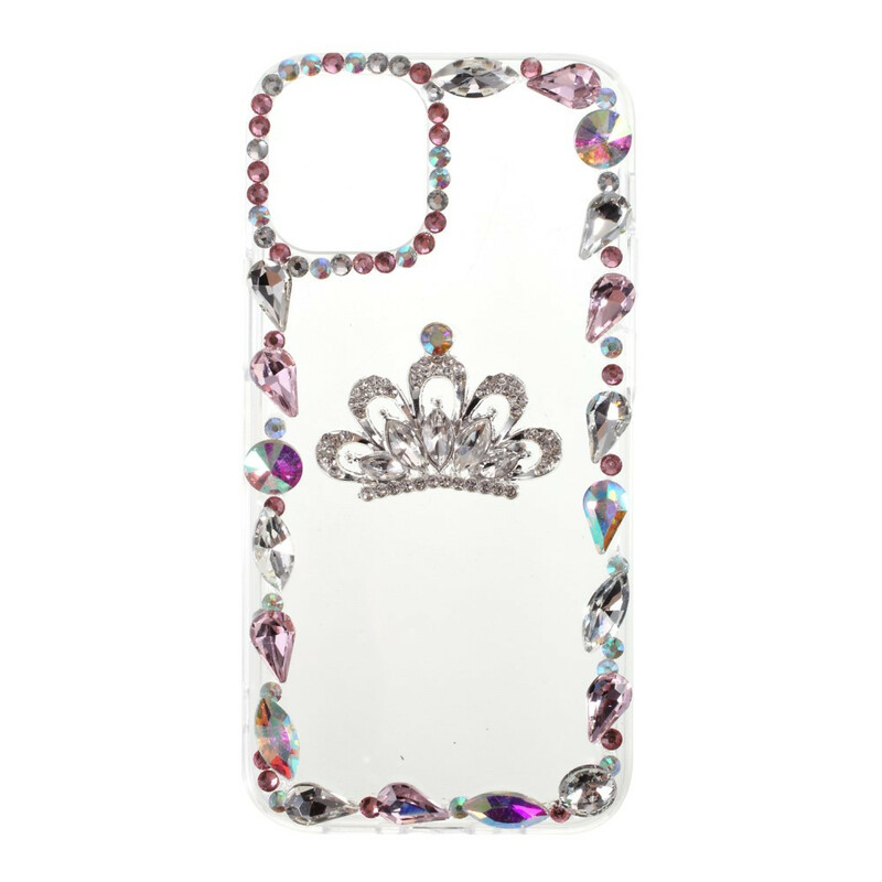 iPhone 12 Max / 12 Pro Silikon- und Strass-Cover
