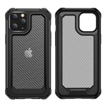 iPhone 12 Max / 12 Pro Hülle Transparent Kohlefaser Textur