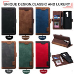 Hülle Xaiomi Redmi 9 Kunstleder Zweifarbig Verstärkte Konturen