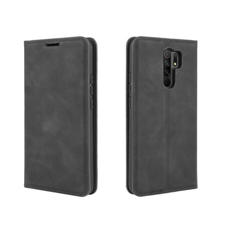 Flip Cover Xiaomi Redmi 9 Weiche Lederoptik