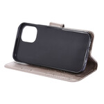 iPhone 12 Hülle Schmetterlinge und Blumen Lanyard