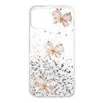 iPhone Cover 12 Glitter 3D Schmetterlinge