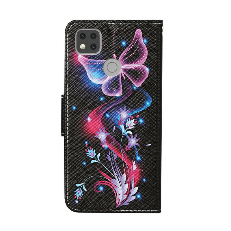 Xiaomi Redmi 9C Hülle Verhexte Schmetterlinge