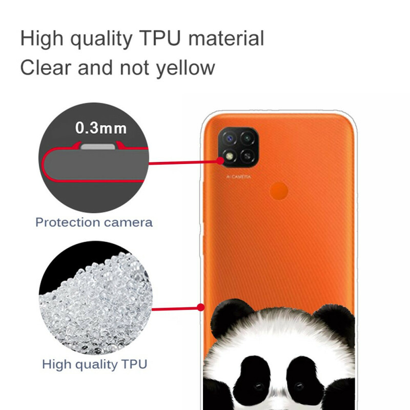 Xiaomi Redmi 9C Transparent Panda Cover