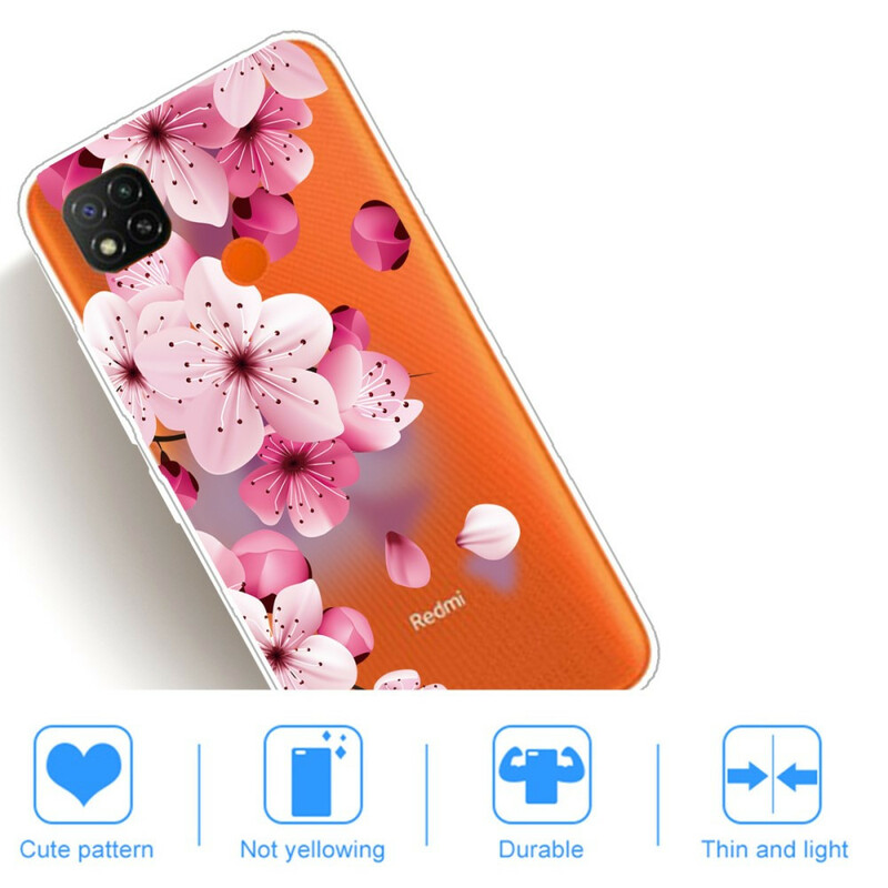 Xiaomi Redmi 9C Blumen Premium Cover