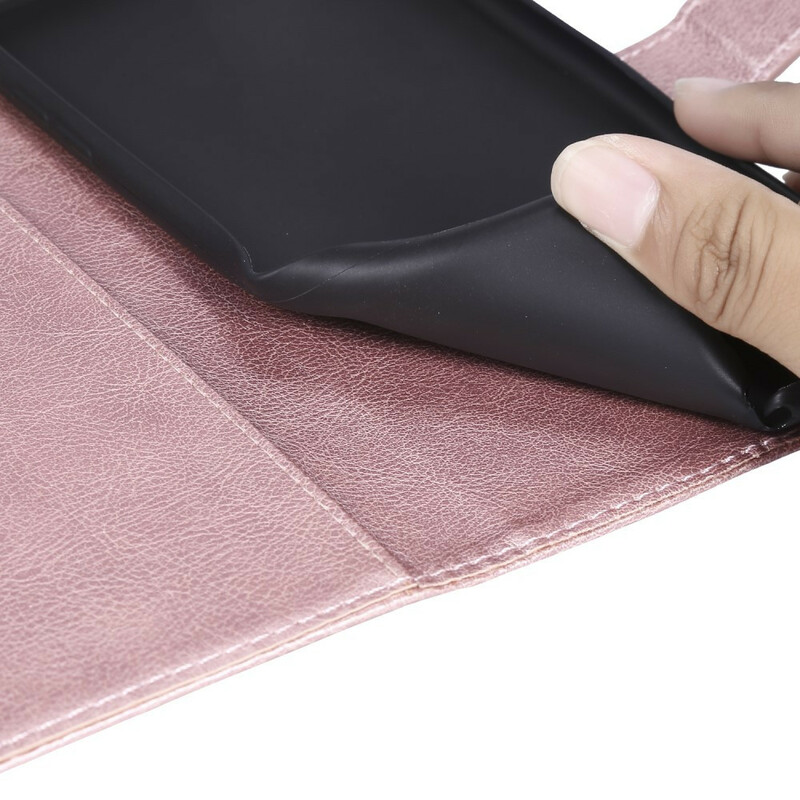 Hülle iPhone 12 Max / 12 Pro Solid Color Serie mit Riemen
