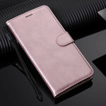 Hülle iPhone 12 Max / 12 Pro Solid Color Serie mit Riemen