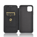 Flip Cover iPhone 12 Max / 12 Pro Kohlefaser