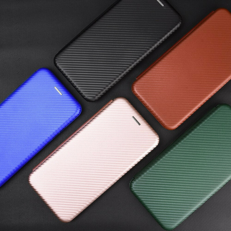 Flip Cover iPhone 12 Max / 12 Pro Kohlefaser