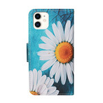 iPhone 12 Max / 12 Pro Magistrale Blumen Hülle mit Lanyard