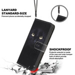 Samsung Galaxy A31 Katzenaugen Tasche Schwarz mit Lanyard Samsung Galaxy A31 Katzenaugen Tasche Schwarz mit Lanyard
