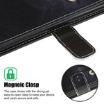 Samsung Galaxy A31 Katzenaugen Tasche Schwarz mit Lanyard Samsung Galaxy A31 Katzenaugen Tasche Schwarz mit Lanyard
