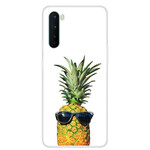 OnePlus Nord Transparentes Cover Ananas mit Brille