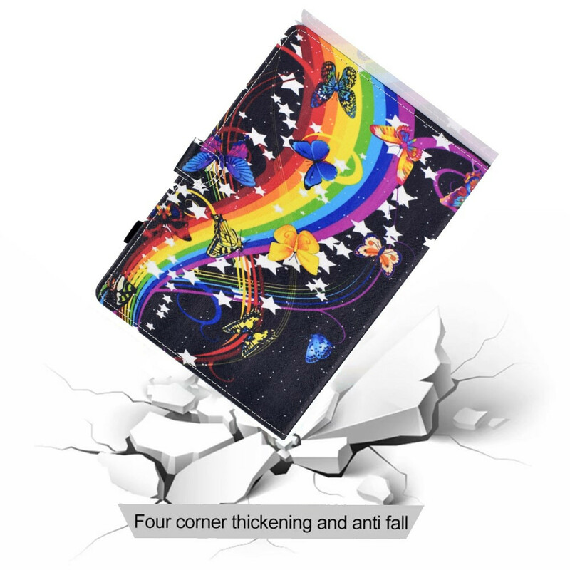 iPad Air 10.9" (2020) Rainbow Butterflies Hülle